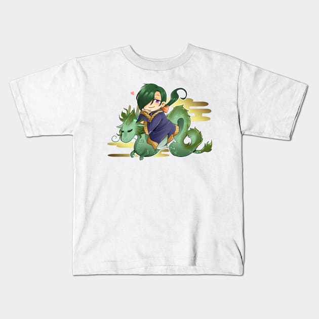 Ryokuryuu Kids T-Shirt by Kamapon's Workshop